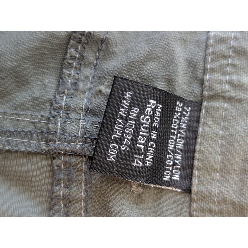 Kuhl Mountain Culture Zip Off Capri Hiking Outdoor Pants Army Green Wmns Sz 14 - Picture 8 of 12